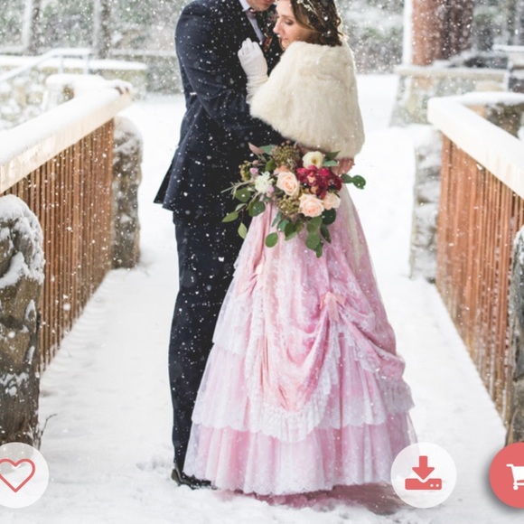 Extremely Rare! Vintage Blush pink ball gown - Picture 8 of 14